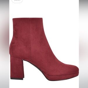 Calvin Klein Burgundy Women's Boots